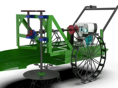 Rice Cutter - Alat Pemotong Padi 3D model