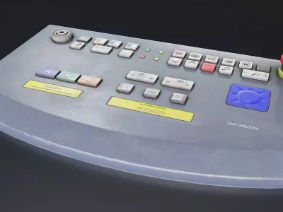 Industrial Control Panel 3D Model Low-poly 3D model