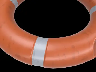round lifebuoy 3D model
