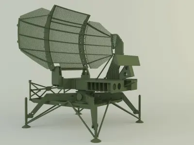 AN-TPS-43 radar system 3D model
