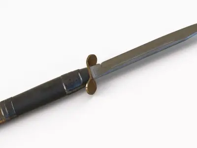 Combat Knife HP40 Low-poly 3D model