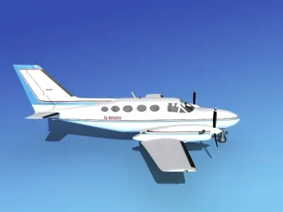 Cessna 425 Conquest I V12 3D model
