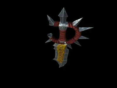 blade world of warcraft sword Low-poly 3D model