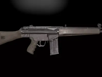 HKG3 Rifle  Low-poly 3D model