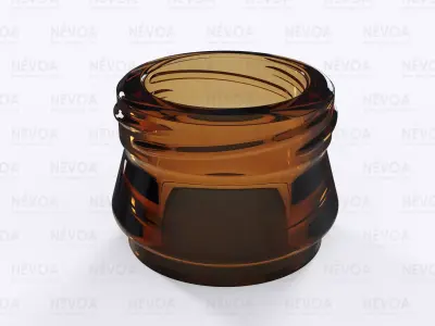 Glass finish - GME 14 11 - 26 H - 180 Twist crown finish 3D model