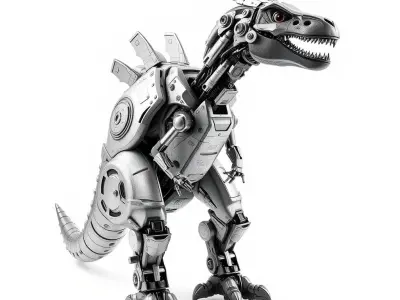Mecha Dinosaur Robot Model Pack Low-poly 3D model