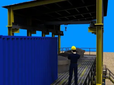 Filter building Free 3D model