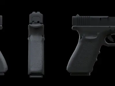 Glock G20 Free Game Ready Asset Free low-poly 3D model