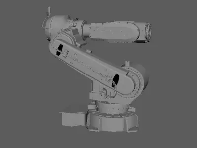 abb irb 6620 industrial robot arm 3d model Low-poly 3D model