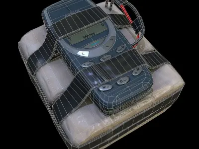 improvised explosive device with cellphone detonator  Low-poly 3D model