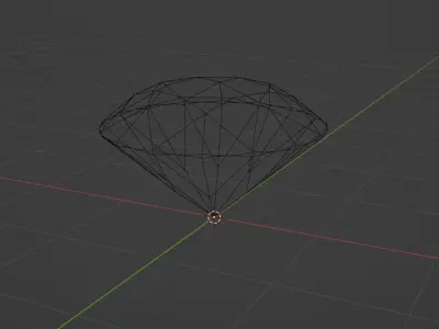 Esmeralda Brillante - Modelo 3D de Alta Calidad Low-poly 3D model