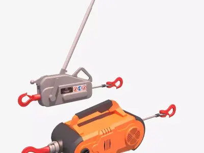 tirfor two electric tools 3D model