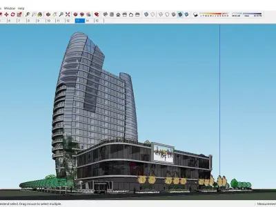 Sketchup Commercial Complex K7 3D model