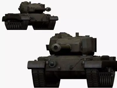 001146 american tank t-32 3D model