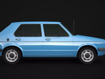 VW Golf I Facelift 3D model