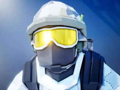 Rifle Stop Walking Free 3D model