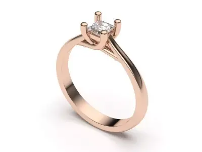 solitaire with ring sizes  8 part S57 3D print model