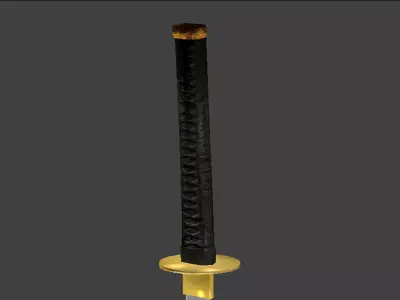Shi Katana Free low-poly 3D model