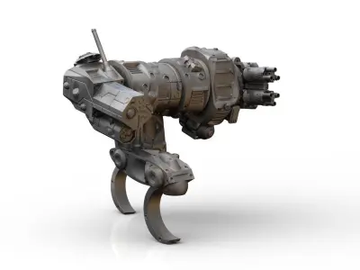 Mech- Sabueso All terrain military mech vehicle 3D print model
