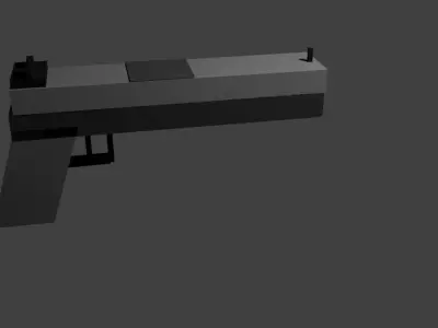 glock gun Free low-poly 3D model order