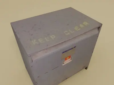 Industrial Transformer Low-poly 3D model