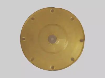 Golden Sunplate 1 Low-poly 3D model