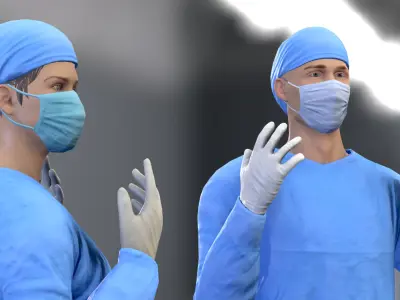 Surgeons Characters 3D model