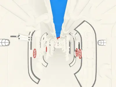 Corridor 002 UE4 3D model