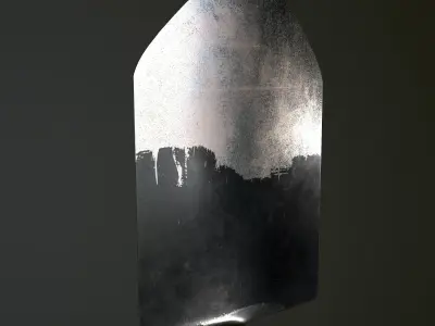 Fiskars worn shovel solid Low-poly 3D model