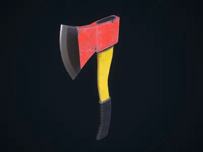 Old Axe Free low-poly 3D model