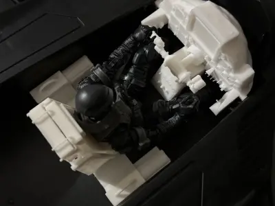 Spinmaster Batman Batwing one-Twelfth Interior upgrade kit 3D print model