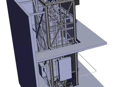 Two-story Residential Elevator  3D model