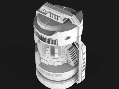 Sci-fi Grenade Low-poly 3D model buy