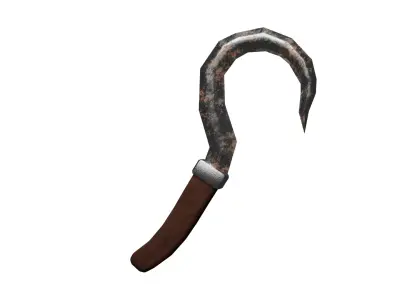 sickle Low-poly 3D model