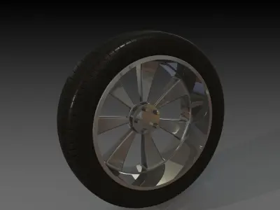 Car Wheel Concept 3D model