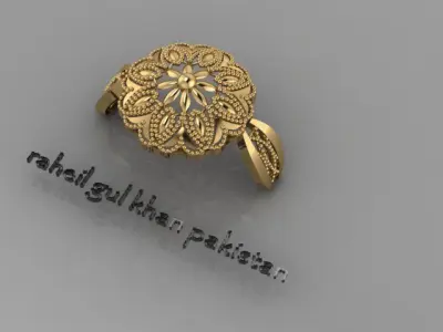 direct casting indian ring  3D model