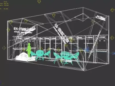 Exhibition - Area - 9X4-3DMAX2009-016 3D model