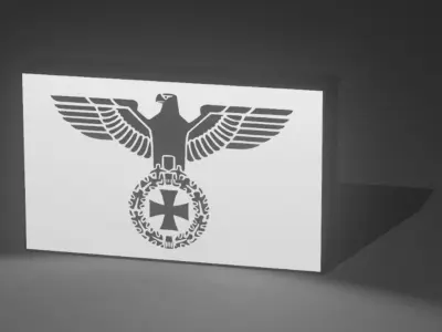 German Imperial Eagle Lightbox 3D print model