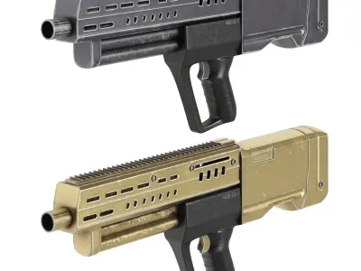 gun pack 2 Low-poly 3D model