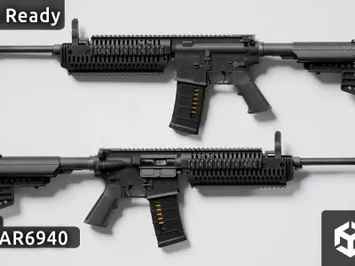 Colt IAR6940 Low-poly 3D model