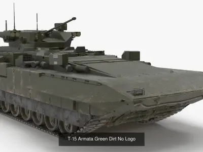 T-15 Armata Green Dirt Collection 3D Model Pack