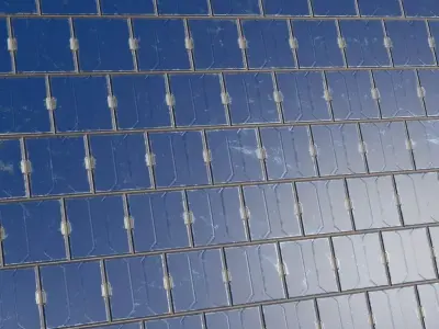 Blue Industrial Container Panel Metal Plate PBR Seamless Texture