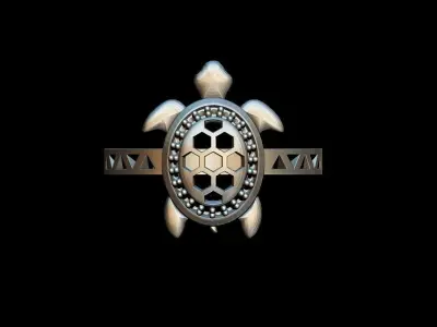 Turtle Ring  3D print model