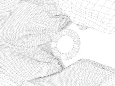 sci-fi mountains V4 Free low-poly 3D model