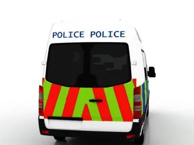 Mercedes Benz Sprinter L2H2 2015 England Police Crew Van UK 3D model
