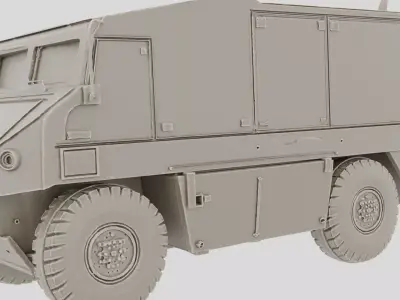 Tracked Armored Supply Vehicle for 3D print 3D model