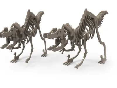 dinosaur puzzle toy Free 3D model