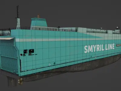 Vehicles Carrier 3D model Low-poly 3D model