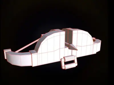 Stylized Bow Low-poly 3D model