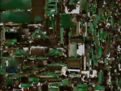 Front-Loader Garbage Truck 3D Model - Heavy Waste Vehicle Low-poly 3D model